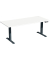 Sitz-Steh-Schreibtisch Elevate Basic, elektrisch höhenverstellbar, 73-123cm (H), 160x80cm (BxT), rechteckig, weiß / anthrazit