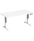 Sitz-Steh-Schreibtisch Elevate Basic, elektrisch höhenverstellbar, 73-123cm (H), 160x80cm (BxT), rechteckig, weiß / weiß