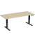 Sitz-Steh-Schreibtisch Elevate Basic, elektrisch höhenverstellbar, 73-123cm (H), 180x80cm (BxT), rechteckig, ahorn / anthrazit