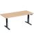 Sitz-Steh-Schreibtisch Elevate Basic, elektrisch höhenverstellbar, 73-123cm (H), 180x80cm (BxT), rechteckig, buche / anthrazit