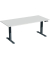 Sitz-Steh-Schreibtisch Elevate Basic, elektrisch höhenverstellbar, 73-123cm (H), 180x80cm (BxT), rechteckig, lichtgrau / anthraz