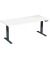 Sitz-Steh-Schreibtisch Elevate Basic, elektrisch höhenverstellbar, 73-123cm (H), 180x80cm (BxT), rechteckig, weiß / anthrazit