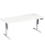 Sitz-Steh-Schreibtisch Elevate Basic, elektrisch höhenverstellbar, 73-123cm (H), 180x80cm (BxT), rechteckig, weiß / weiß