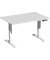 Sitz-Steh-Schreibtisch Elevate Plus, elektrisch höhenverstellbar, 63-128cm (H), 120x80cm (BxT), rechteckig, lichtgrau / weiß