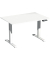 Sitz-Steh-Schreibtisch Elevate Plus, elektrisch höhenverstellbar, 63-128cm (H), 120x80cm (BxT), rechteckig, weiß / weiß