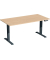 Sitz-Steh-Schreibtisch Elevate Plus, elektrisch höhenverstellbar, 63-128cm (H), 160x80cm (BxT), rechteckig, buche / anthrazit