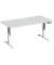Sitz-Steh-Schreibtisch Elevate Plus, elektrisch höhenverstellbar, 63-128cm (H), 160x80cm (BxT), rechteckig, lichtgrau / weiß