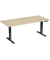 Sitz-Steh-Schreibtisch Elevate Plus, elektrisch höhenverstellbar, 63-128cm (H), 180x80cm (BxT), rechteckig, ahorn / anthrazit