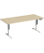 Sitz-Steh-Schreibtisch Elevate Plus, elektrisch höhenverstellbar, 63-128cm (H), 180x80cm (BxT), rechteckig, ahorn / weiß