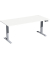 Sitz-Steh-Schreibtisch Elevate Plus, elektrisch höhenverstellbar, 63-128cm (H), 180x80cm (BxT), rechteckig, weiß / silber