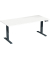Sitz-Steh-Schreibtisch Elevate Plus, elektrisch höhenverstellbar, 63-128cm (H), 180x80cm (BxT), rechteckig, weiß / anthrazit