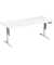 Sitz-Steh-Schreibtisch Elevate Plus, elektrisch höhenverstellbar, 63-128cm (H), 180x80cm (BxT), rechteckig, weiß / weiß