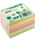 Haftnotizen 5854-76PG-6, Spring, 75x75mm, gr&uuml;n/gelb/orange/violett, ohne, quadratisch