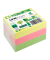 Haftnotizen 5854-21PG-6, brillant, 75x75mm, gelb/pink/grün, quadratisch