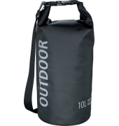 Outdoortasche, 10 Liter, wasserdicht, schwarz