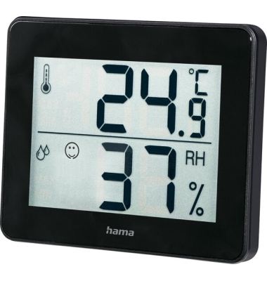 Thermo-Hygrometer TH-130, Innentemperatur, Luftfeuchtigkeit, schwarz