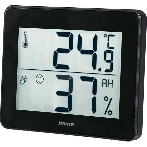4047443416711 - Thermo-Hygrometer TH-130 Innentemperatur Luftfeuchtigkeit schwarz 4047443416711 Hama