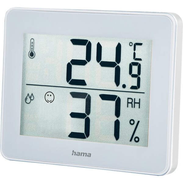 4047443416728 - Thermo-Hygrometer TH-130 Innentemperatur Luftfeuchtigkeit weiß 4047443416728 Hama