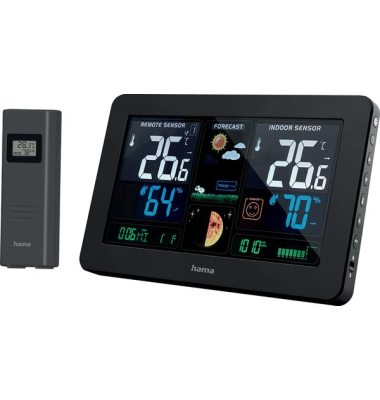 Wetterstation Premium, LED-Farbdisplay