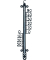 Innen-Außenthermometer, 26 cm, analog