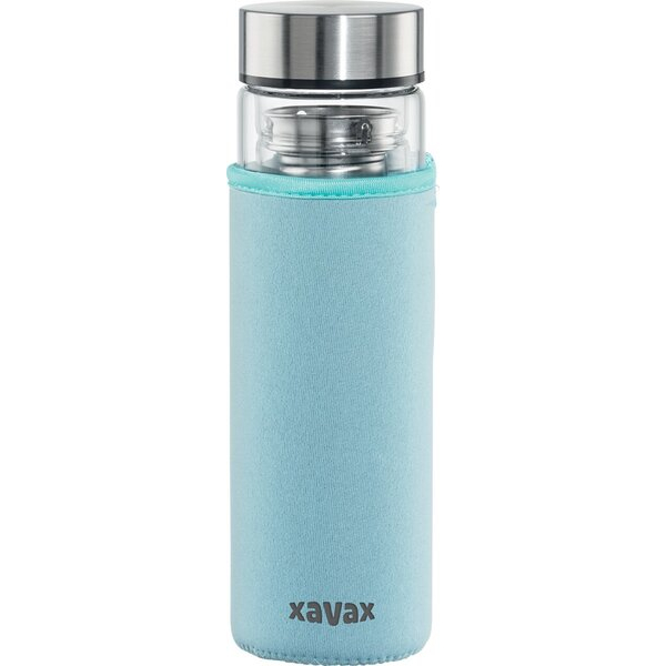 4047443490636 - 181598 Glasflasche mit Schutzhülle 450ml für heiß + kalt     181598 181598 4047443490636