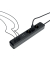 Steckdosenleiste, 3-fach, 45° gedreht, 2x USB-C, USB-Typ-A, mit Schalter, Kabellänge 1,4 m, schwarzgrau