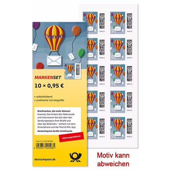 Deutsche Post Briefmarken, 0,95?, Motiv wechselnd 4050357025153 Deutsche Post
