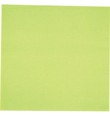 Servietten Eleganza 30707, limonengr&uuml;n / Uni, 1-lagig, 40x40cm
