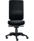 Bürodrehstuhl Cube M, Nutzergewicht bis 120 kg, ohne Armlehnen, Bandscheiben-Sitz, Teppichbodenrollen, schwarz