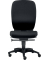 Bürodrehstuhl Office, Nutzergewicht bis 120 kg, ohne Armlehnen, Hartbodenrollen, schwarz