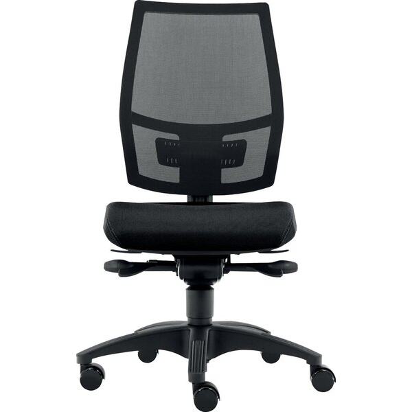 SITWELL STEIFENSAND AG Bürodrehstuhl Flash Net, Nutzergewicht bis 110 kg, ohne Armlehnen, Hartbodenrollen, schwarz 4250416824806 SITWELL STEIFENSAND AG