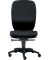 Bürodrehstuhl Office, Nutzergewicht bis 120 kg, ohne Armlehnen, Teppichbodenrollen, schwarz