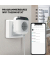 Smart WLAN Thermostatstecker, Steuerung über App oder Sprachassistent, weiß