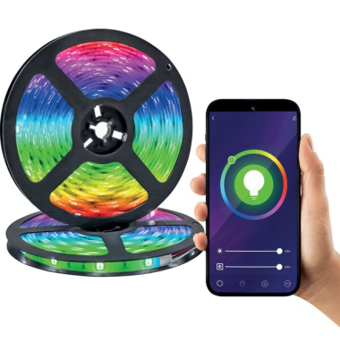 Smart SMART LED Leuchtband RGBW, Warm-Weiß &amp, Kalt-Weiß, 2m