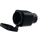 Smart WLAN Steckdose, außen, max. 230V, max. 13A, schwarz