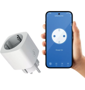 Smart WLAN Steckdose, innen, Steuerung über App, Alexa oder Google Assistent, weiß