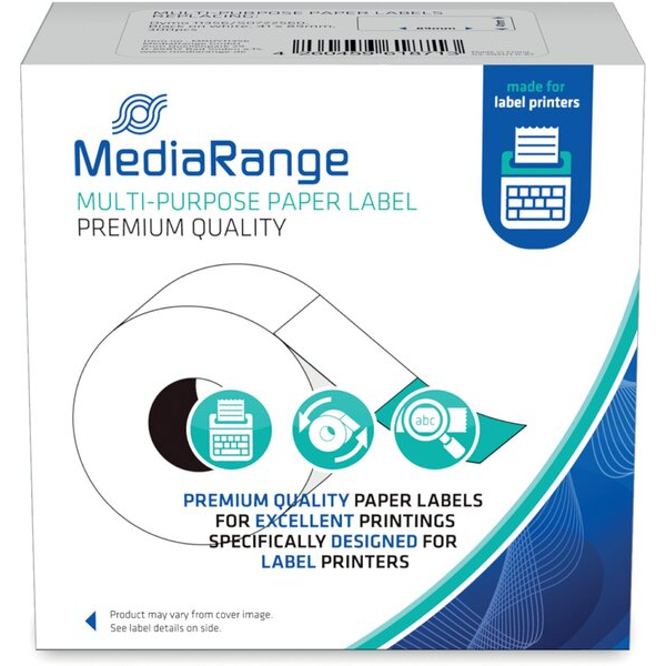 4260459618713 - Etiketten kompatibel zu Dymo 11356 S0722560 300 Etiketten 41 x 89 mm (H x B) schwarz auf weiß 4260459618713 MediaRange