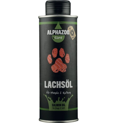 Premium Lachsöl 250 ml für Hunde und Katzen, natürliches Omega 3 Fischöl