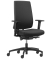 Bürodrehstuhl Indeed operator, schwarz / schwarz, mit Armlehnen, bis 150kg