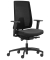 Bürodrehstuhl Indeed mesh, schwarz / schwarz, mit Armlehnen, bis 150kg