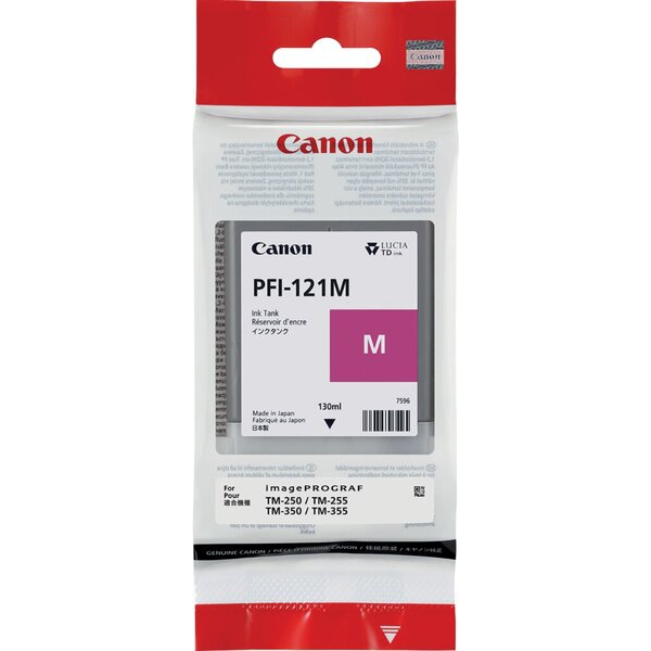 4549292222128 - Tinte PFI-121M magenta für iPF TM255 TM350 TM355 Inhalt 130ml 4549292222128 Canon