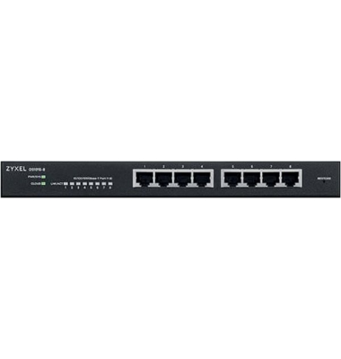 Smart Managed Switch 8-Port GbE, NebulaFlex, desktop, fanless