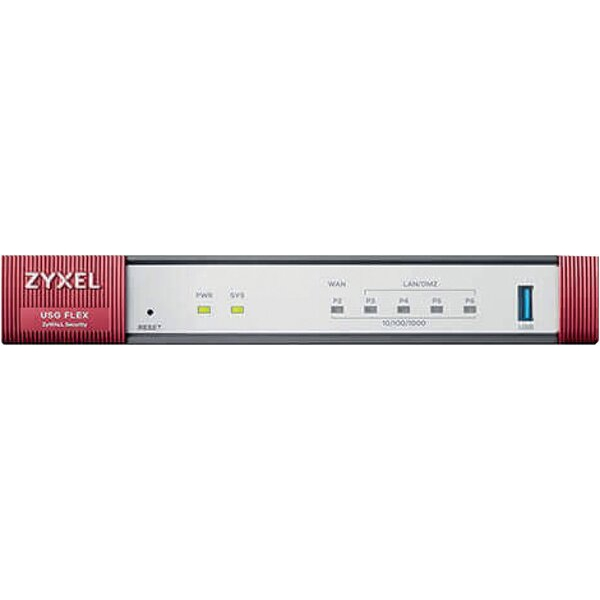 Zyxel Firewall USG FLEX 100 UTM BUNDLE 1xWAN, 4xLAN/DMZ Ports 1xUSB, Inkl. 1 Jahr UTM Lizenz 4718937630967 Zyxel