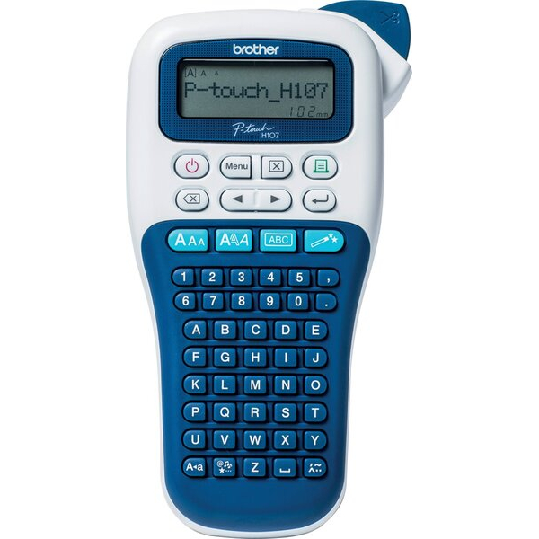 4977766804516 - Beschriftungsgerät P-Touch H107B Mobiles Gerät für TZe-Schriftbänder in 35 6 9 und 12 mm Breite ABC-Tastatur mit separatem Zi
