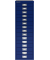 Schubladenschrank MultiDrawer™ 39er Serie L3915839, Stahl, 15 Schubladen (Vollauszug), A4, 27,9 x 86 x 38 cm, blau