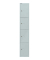 Schließfachschrank, Metall, 1 Abteil mit 4 Fächern, abschließbar, 30,5x180,2cm (BxH), lichtgrau