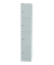 Schließfachschrank, Metall, 1 Abteil mit 4 Fächern, abschließbar, 30,5x180,2cm (BxH), lichtgrau