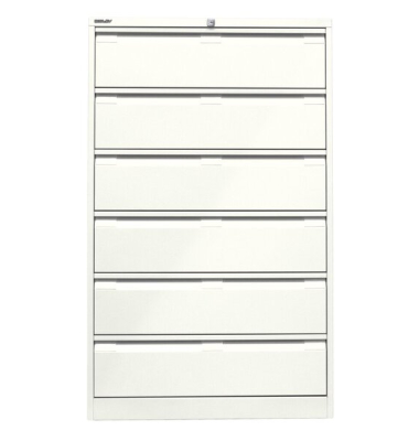 Karteischrank, 3-bahnig, (H x B x L) 1321 x 800 x 622 mm, weiß