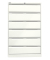 Karteischrank, 3-bahnig, (H x B x L) 1321 x 800 x 622 mm, weiß