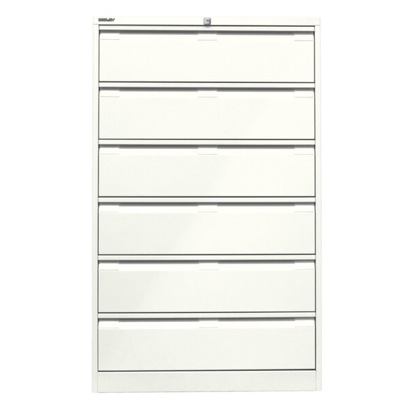 5020073767339 - Karteischrank 3-bahnig (H x B x L) 1321 x 800 x 622 mm weiß 5020073767339 Bisley